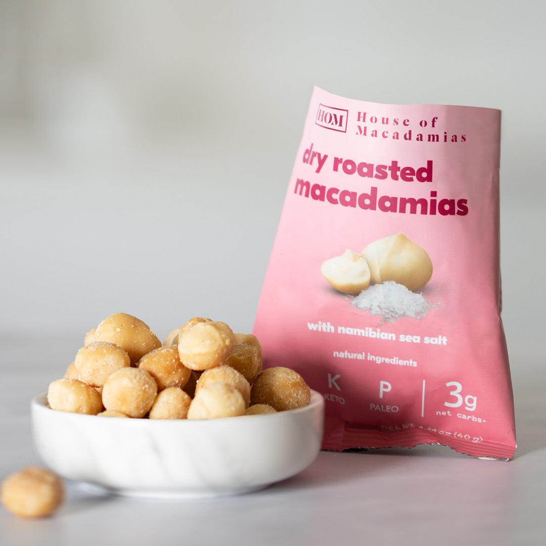 Dry Roasted Macadamia Nuts with Namibian Sea Salt (12 x 40g)
