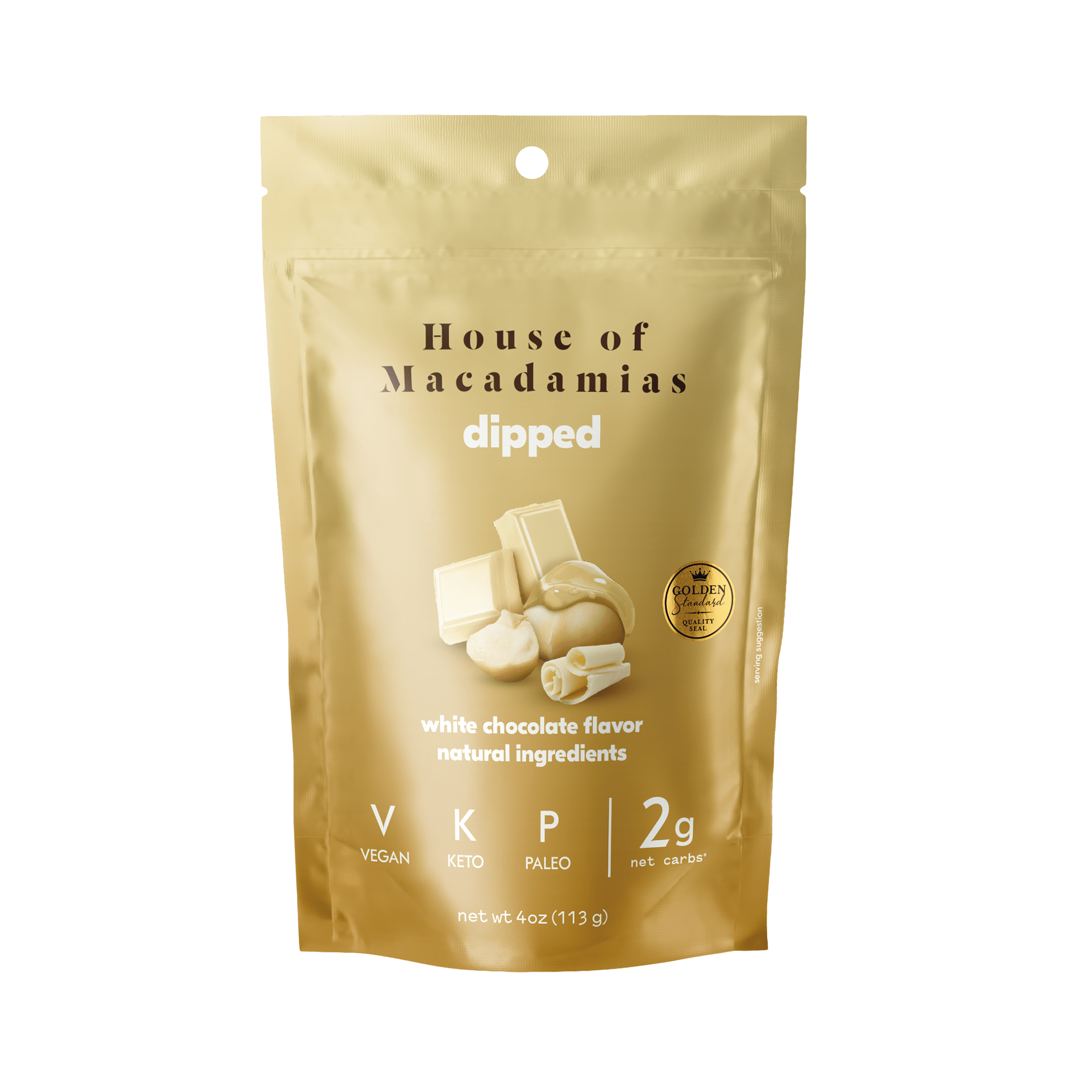 White Chocolate Dipped Macadamia Nuts (6 x 113g)