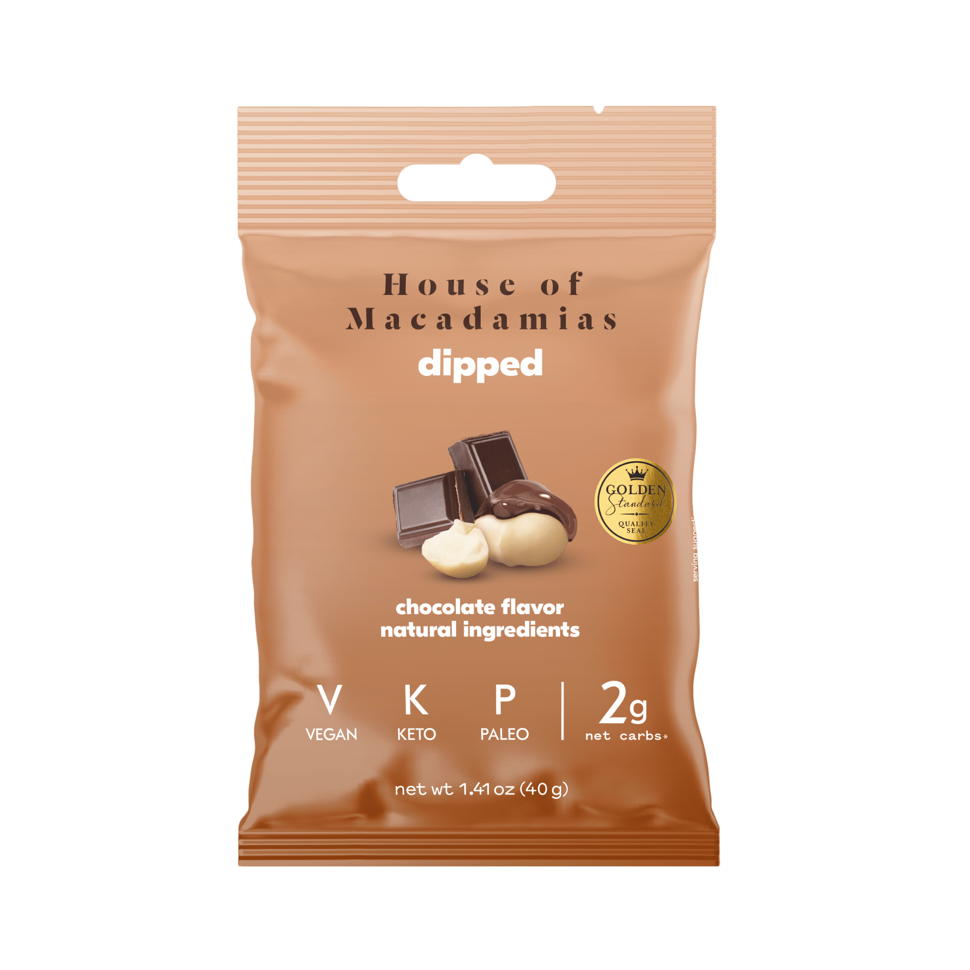 House of Macadamias Starter Variety Pack - Chocolate Dipped Nuts (12 x 40g)