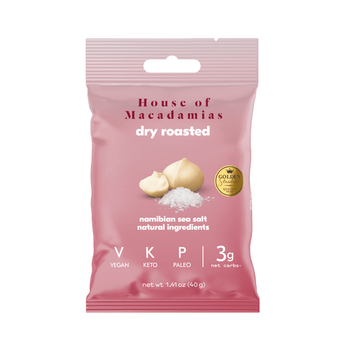 House of Macadamias Starter Variety Pack - Dipped & Dry Roasted Nuts (12 x 40g)