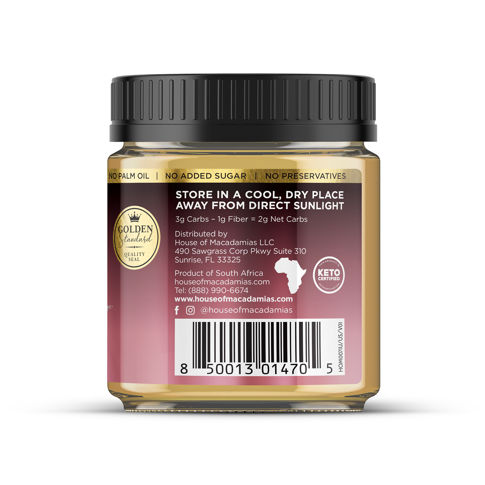Macadamia Nut Butter – Sea Salt (250g)